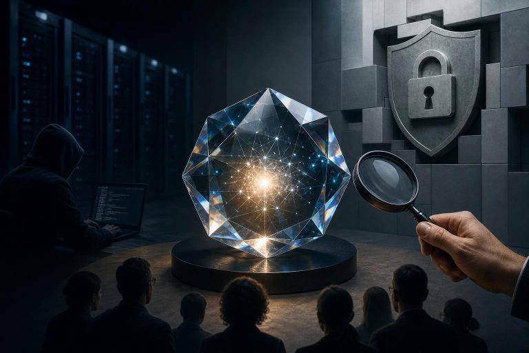 Illustration éditoriale générée par IA pour l’article « GPT-6 Astra: ce que dit vraiment le niveau cyber « Critical » revendiqué par OpenAI ».