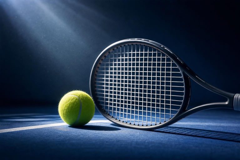 Illustration éditoriale générée par IA pour l’article « US Open : Sabalenka file en huitièmes, entre série intacte et test moins simple qu’il n’y paraît ».