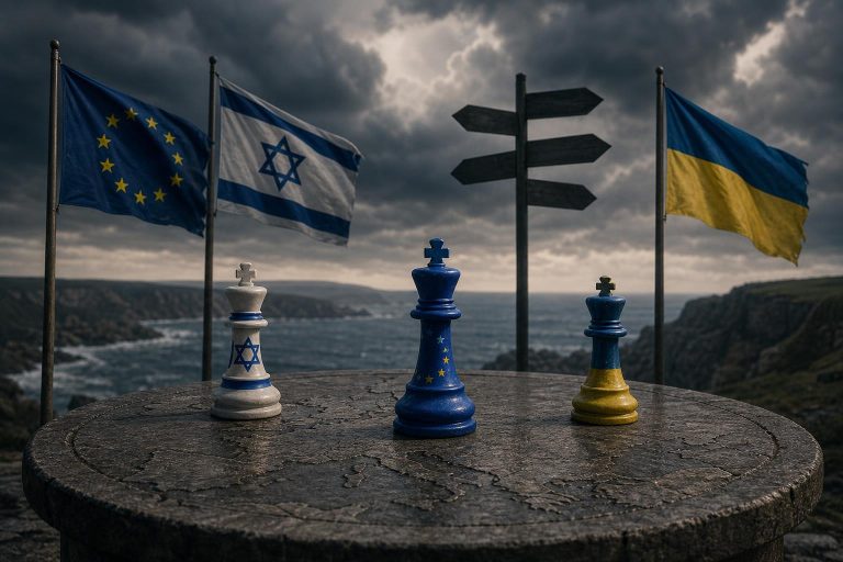 Illustration éditoriale générée par IA pour l’article « À Wicklow, l’UE bute à la fois sur le fond et sur ses propres règles ».